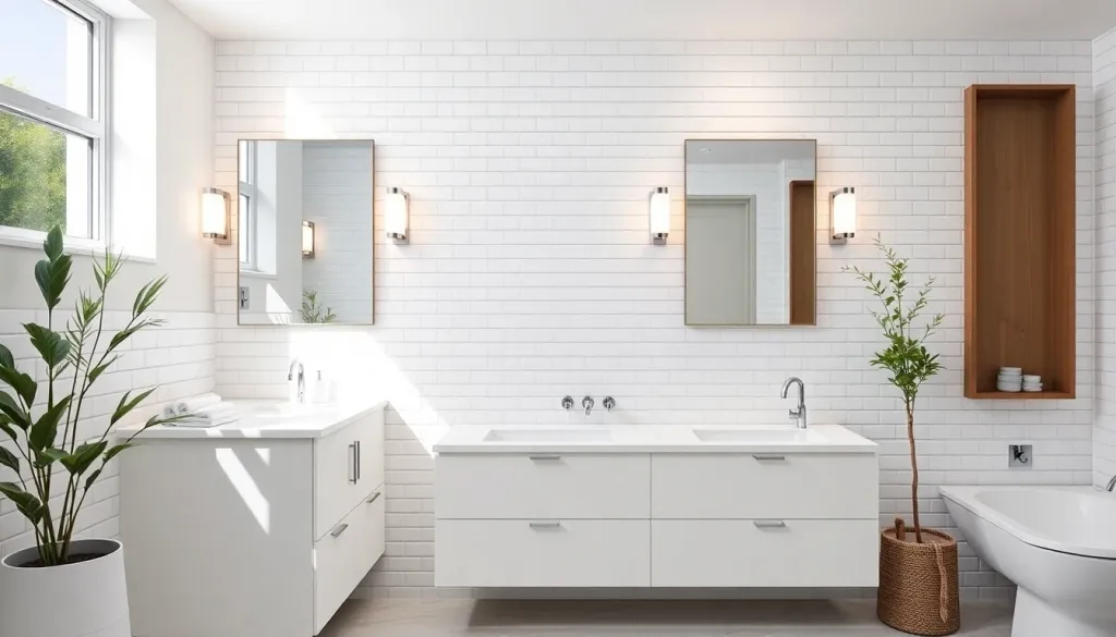 Modern Bathrooms redesigned with DecorAI AI interior design app - AI room makeover