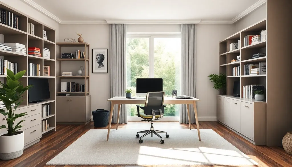 Home Offices redesigned with DecorAI AI interior design app - AI room makeover